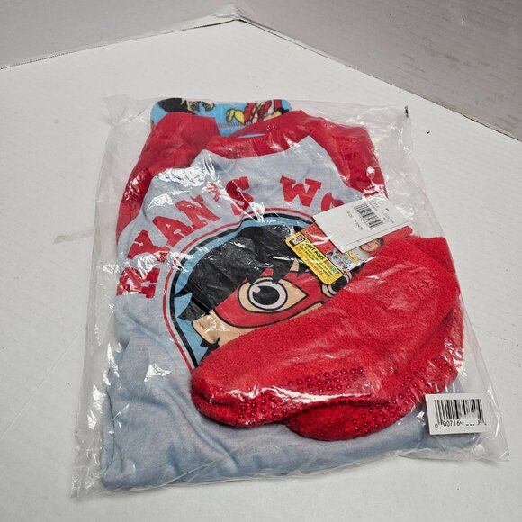 New Boys Girls Pjs Pajama Set 3 pc Socks Ryans World XS 4 5 Pocket Watch - Picture 13 of 16